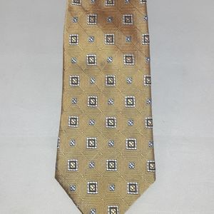 Jos. A. bank Mens Gold Geometric Print Tie